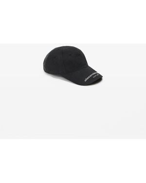 Alexander Wang Crystal Logo Twill Baseball Cap - Black