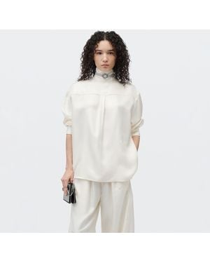 Alexander Wang Silk Reverse-Detail Shirt - White