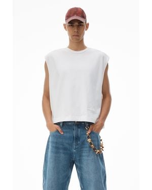 Alexander Wang Men's Muscle Tank In Cotton Jersey - Blue