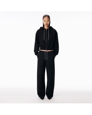 Alexander Wang Crystal Drawcord Sweatpant - Black