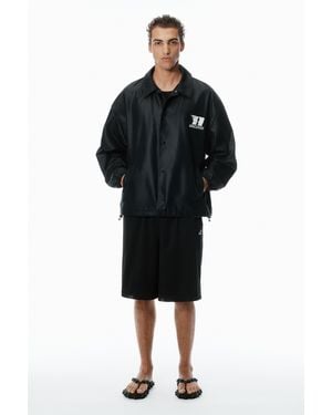 Alexander Wang Unisex Canvas Coach Jacket - Black