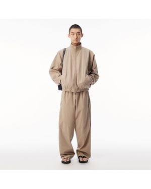 Alexander Wang Perforated Logo Mid-Rise Track Pant - Natural