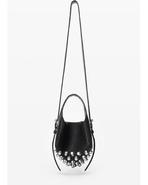 Alexander Wang Rex Small Bucket Bag In Lambskin Leather - Black