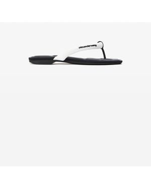 Alexander Wang Jenna Tubular Flat Thong Sandal - White