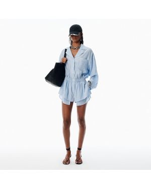 Alexander Wang Pre-Styled Pyjama Romper - Blue