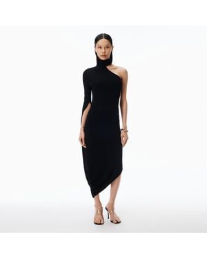 Alexander Wang Draped Midi Dress - Black