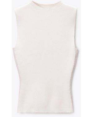 Alexander Wang Debossed Logo Tank - White