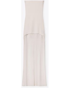 Alexander Wang Strapless High-Low Bodycon Dress - White