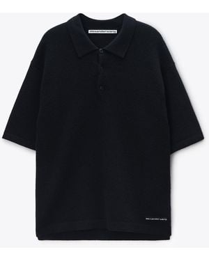 Alexander Wang 'S Wool Polo Shirt - Black