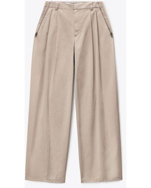 Alexander Wang Side Zip Mid-Rise Tailored Pant - Natural