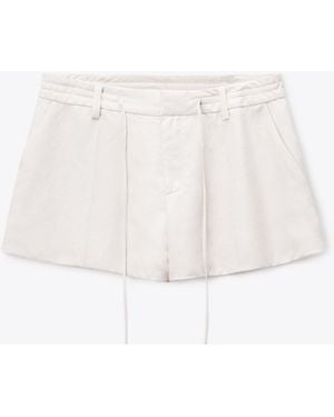 Alexander Wang Mid-Rise Short W/ Drawcord Detail - White