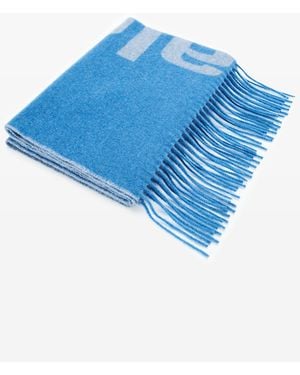 Alexander Wang Logo Jacquard Scarf - Blue