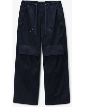Alexander Wang Cargo Pant Cotton Mid-Rise - Blue