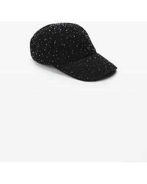 Alexander Wang Crystal Hotfix Distressed Baseball Cap - Black