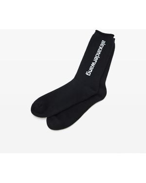 Alexander Wang Logo Sock - Black