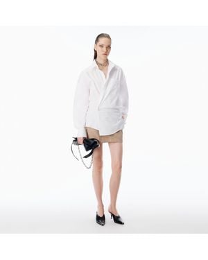 Alexander Wang Pre-Styled Mini Wrap Dress - White