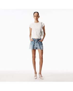 Alexander Wang Zip Double Layer Short - Blue