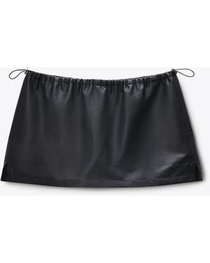 Alexander Wang Mini Skirt With Bungee Drawcord - Black