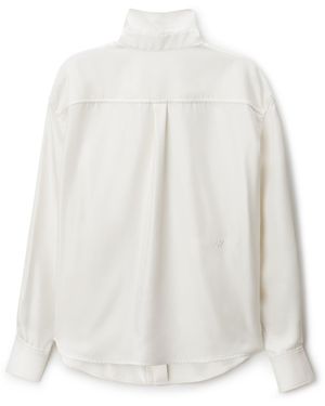 Alexander Wang Silk Reverse-Detail Shirt - White