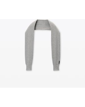 Alexander Wang Hybrid Ribbed Scarf With Sleeves - Gray