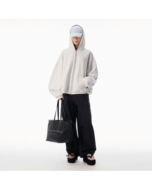 Alexander Wang Crystal Embellished Cargo Pant - White