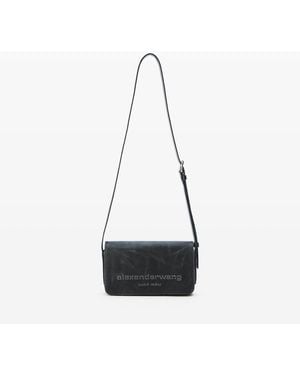 Alexander Wang Punch Flap Crossbody - Black