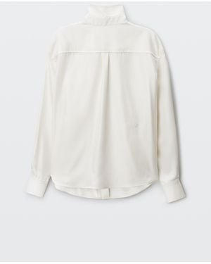 Alexander Wang Silk Reverse-Detail Shirt - White