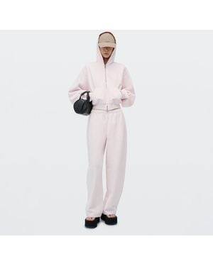Alexander Wang Logo Print Mid-Rise Relaxed Sweatpant - White