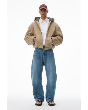 Alexander Wang Rounded Denim Jeans With Bonded Seams - Blue