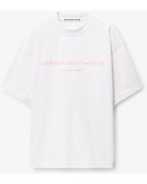 Alexander Wang Puff Logo Oversized Tee - White