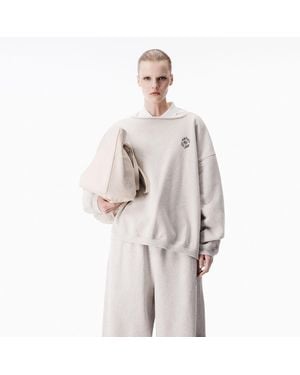 Alexander Wang Polo Dickie Sweatshirt - Natural
