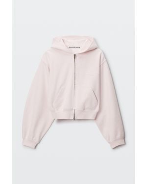 Alexander Wang Logo Print Zip-Up Hoodie - Multicolour