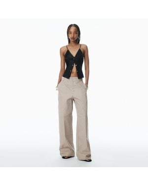 Alexander Wang Crystal Hotfix Workwear-Inspired Trousers - Green