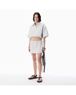 Alexander Wang Light Deconstructed Miniskirt - White