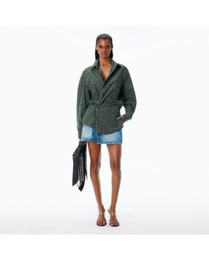Alexander Wang Pre-Styled Wrap Mini Dress - Green