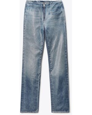 Alexander Wang Glazed Denim Slim Pant - Blue