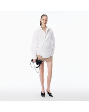 Alexander Wang Pre-Styled Mini Wrap Dress - White
