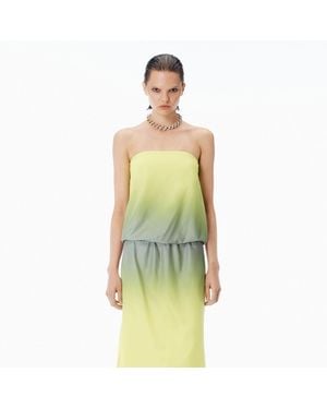Alexander Wang Reflective Strapless Bubble Top - Green