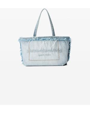 Alexander Wang Punch Denim Mini Tote - Blue