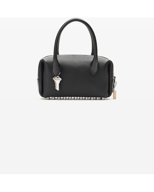 Alexander Wang Black Leather Roux Small Top Handle Bag