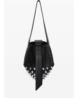 Alexander Wang Rex Medium Hobo Bag In Lambskin Leather - Black