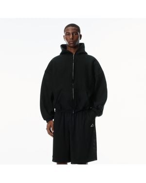 Alexander Wang Star Zip Up Hoodie - Black
