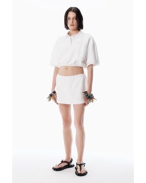 Alexander Wang White Deconstructed Miniskort
