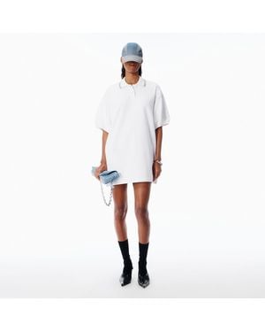 Alexander Wang Relaxed Polo Cotton Minidress - White