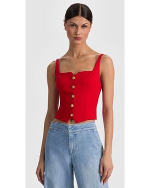 Alice + Olivia Kelcey Vest - Red