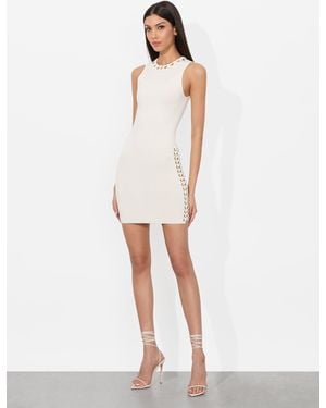 Alice + Olivia Kylin Grommet Mini Dress - White