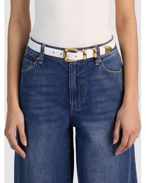 Alice + Olivia Hayden Buckle Belt - Blue