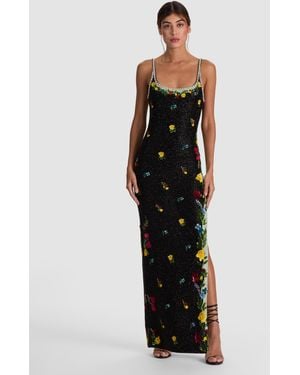 Alice + Olivia Julia Embellished Gown - White