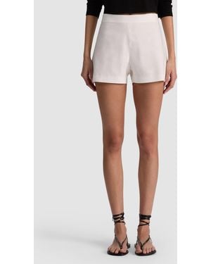 Alice + Olivia Hera High Rise Short - White