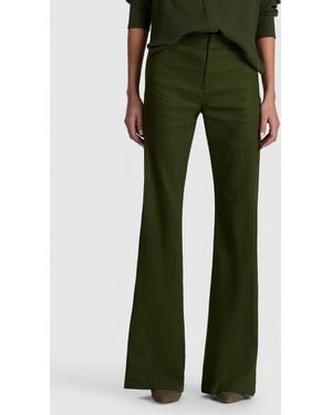 Alice + Olivia Andrew Linen Pant - Green